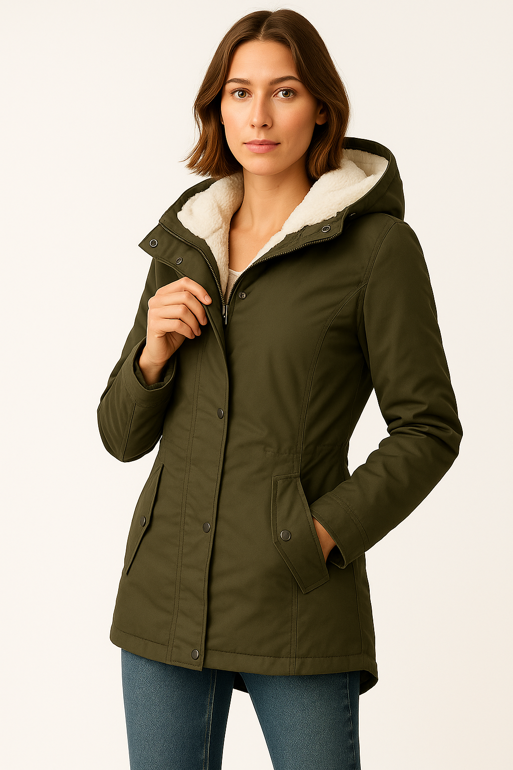Paloma |  Parka with Fleece Lining & Hood