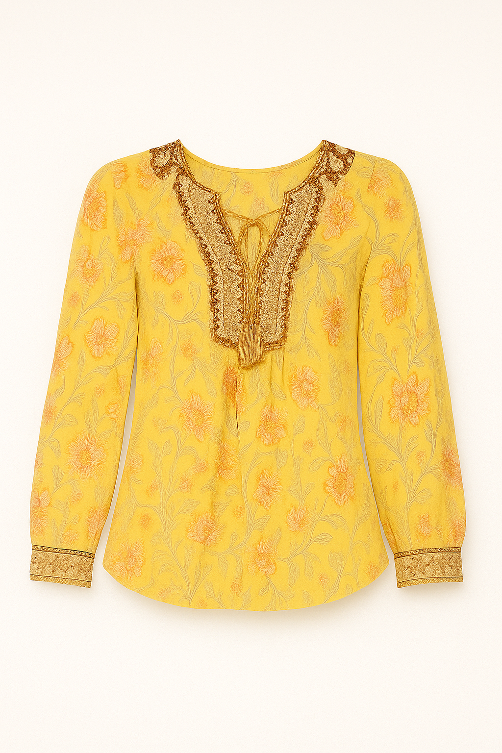 Maeva | Floral Peasant Blouse