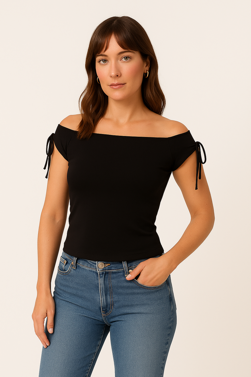 Ira | Chic Off-Shoulder Top Lace Up