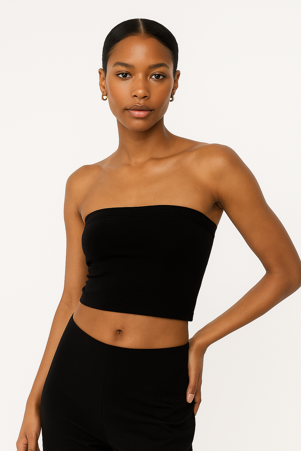 Noni | Strapless Crop Top