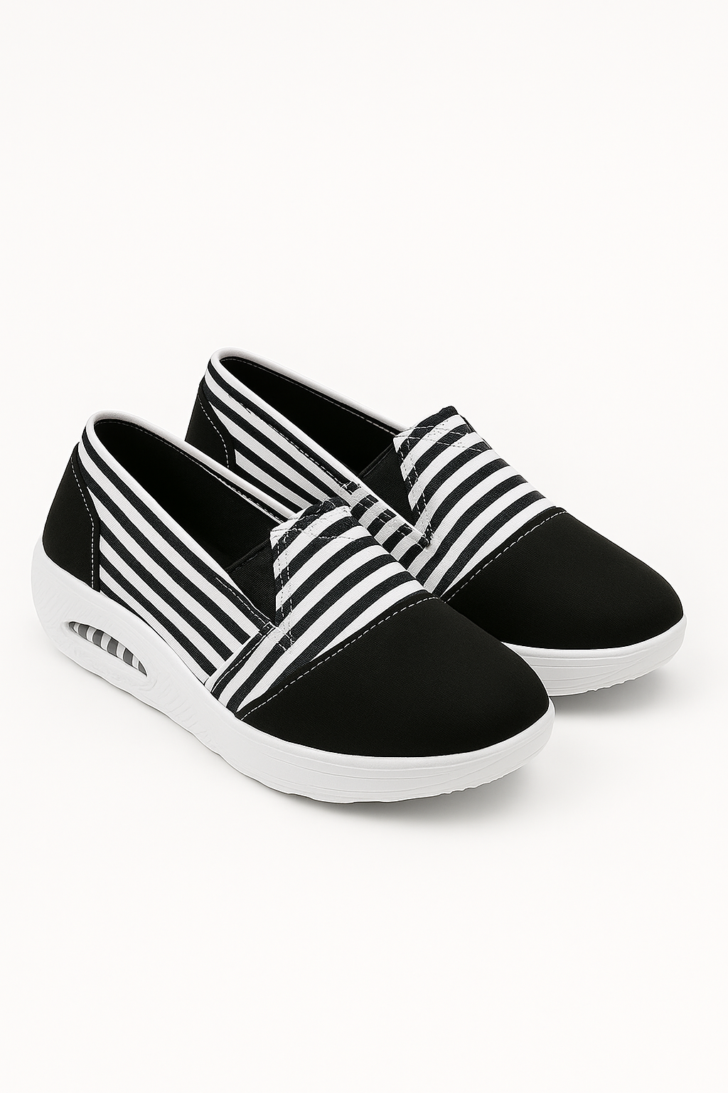 Bella | Stripe Heeled Elegant Shoes