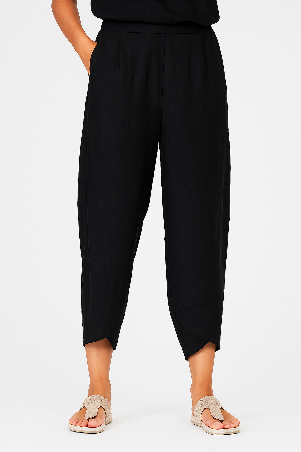 Mira | Cropped Linen Pants