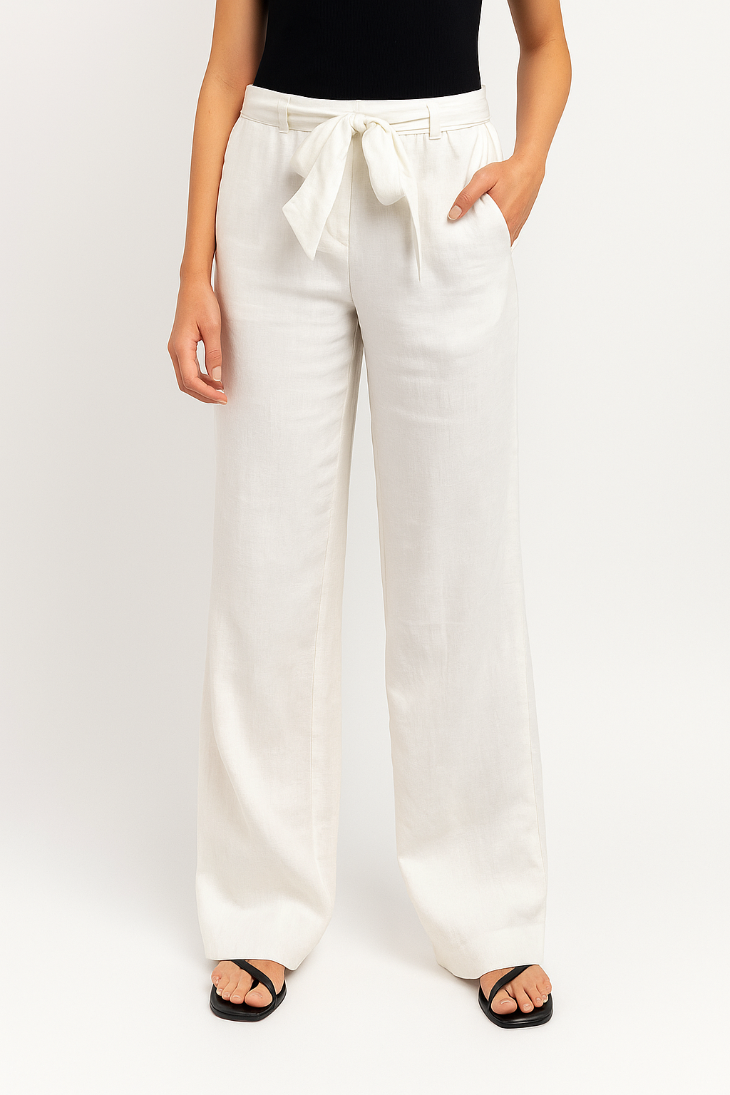 Elena | Linen Wide-Leg Pants