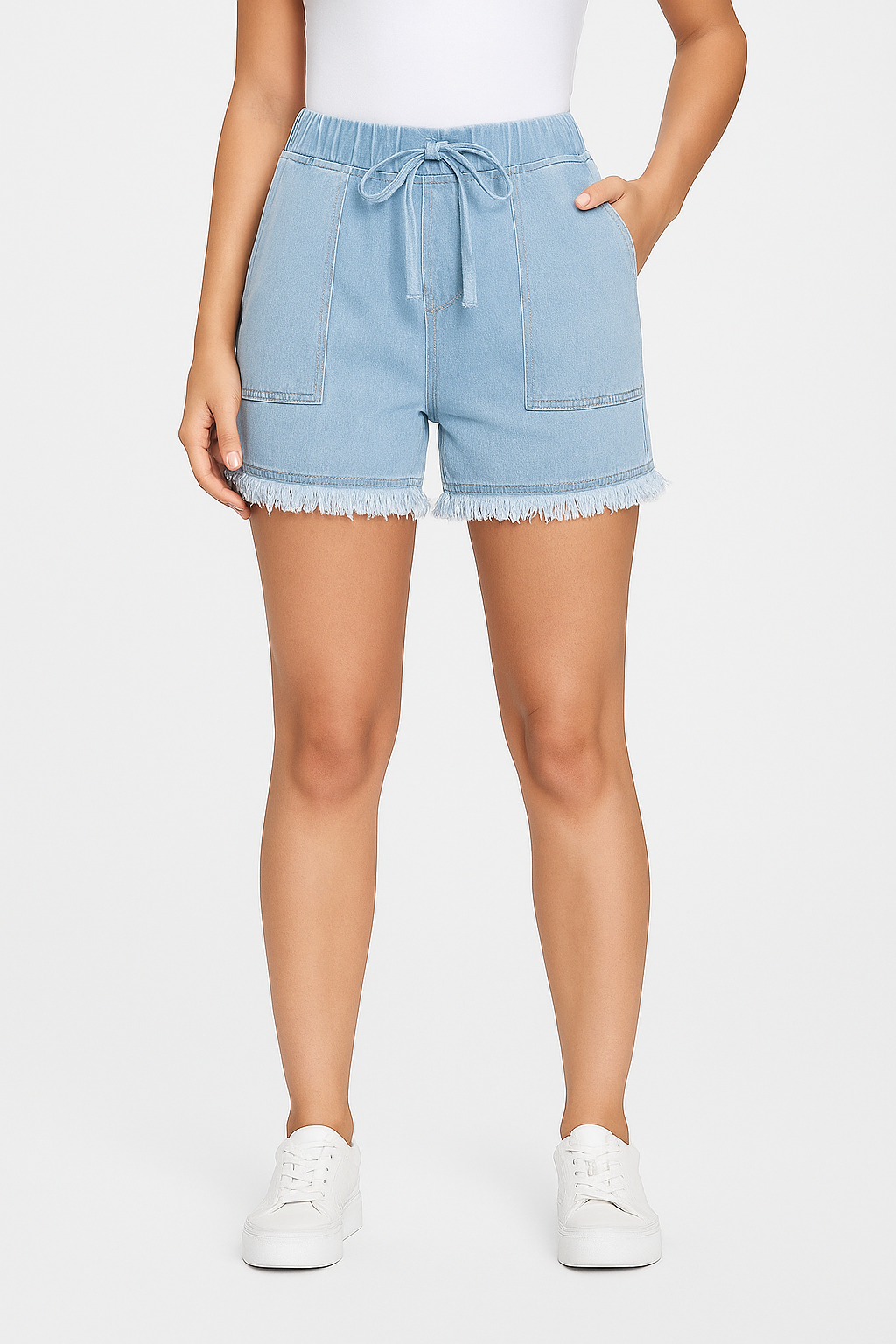 Nova Fray | Hem Denim Shorts