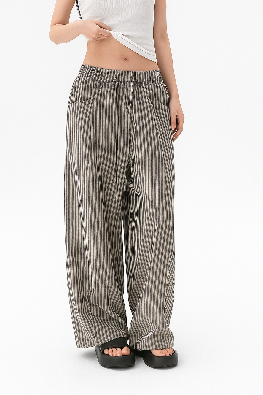 Maya | Striped Wide-Leg Pants