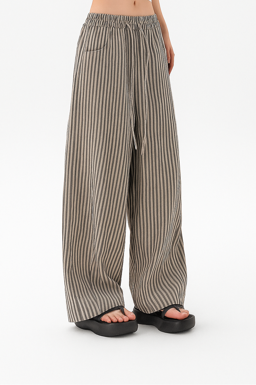 Maya | Striped Wide-Leg Pants