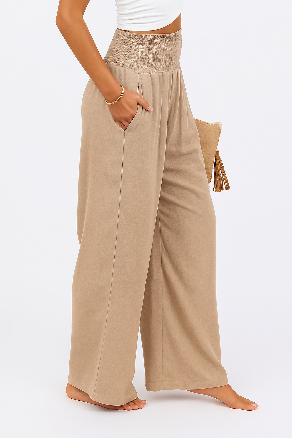Marisol | High Waist Elastic Pants