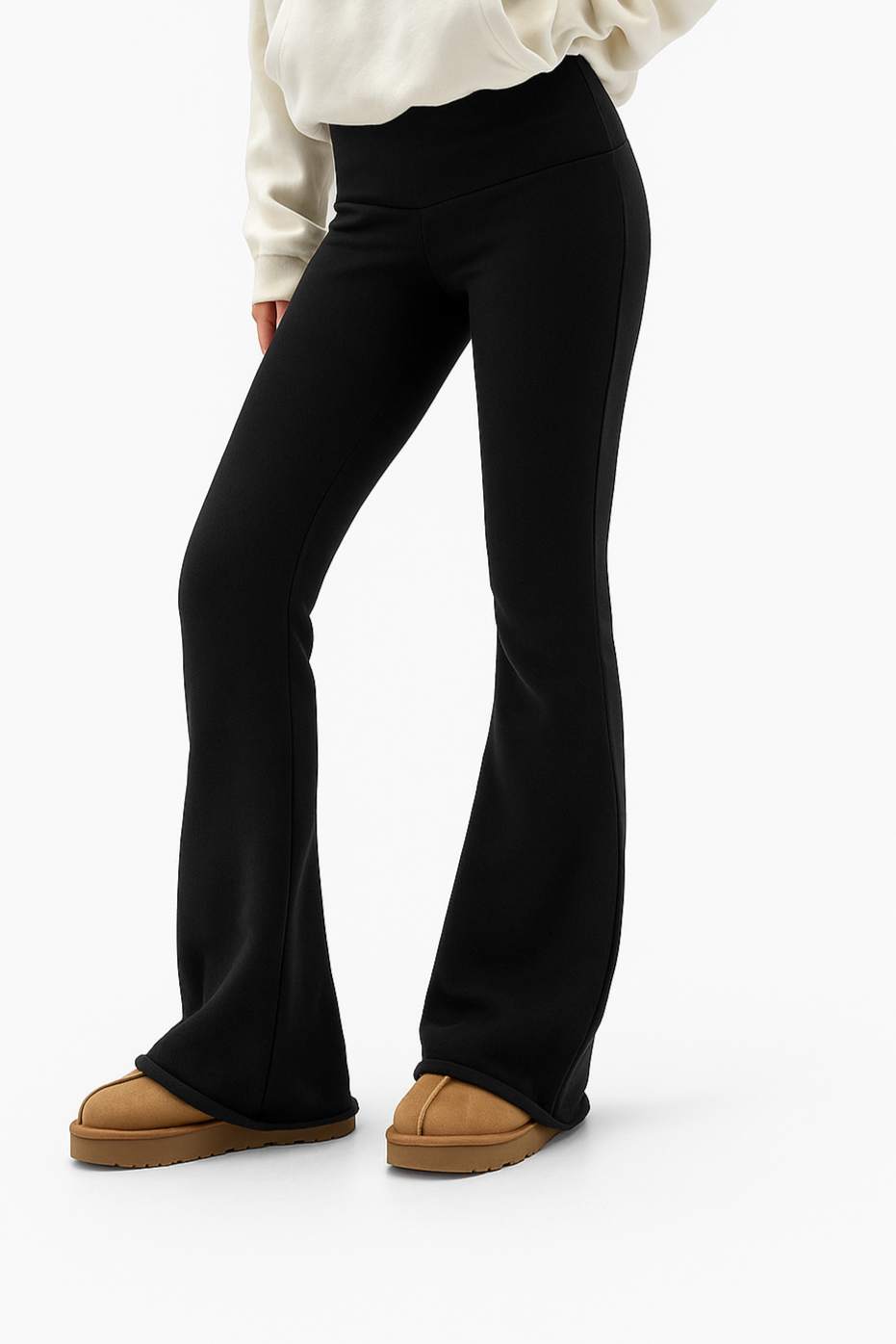 Jane | LuxeFlow Foldover Flare Pants