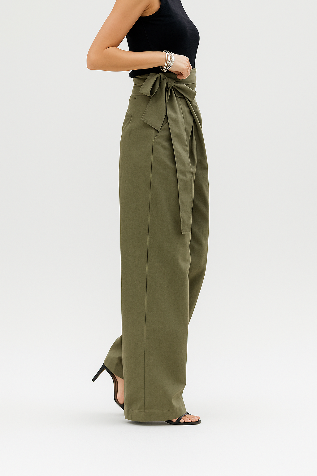 Milla | Elegant Wrap Waist Wide-Leg Pants