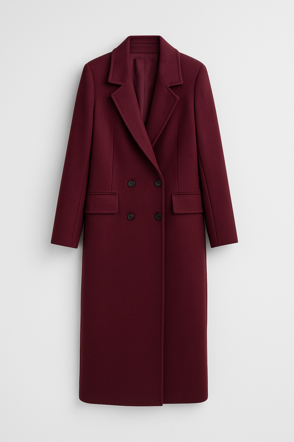 Nova | Longline Burgundy Overcoat