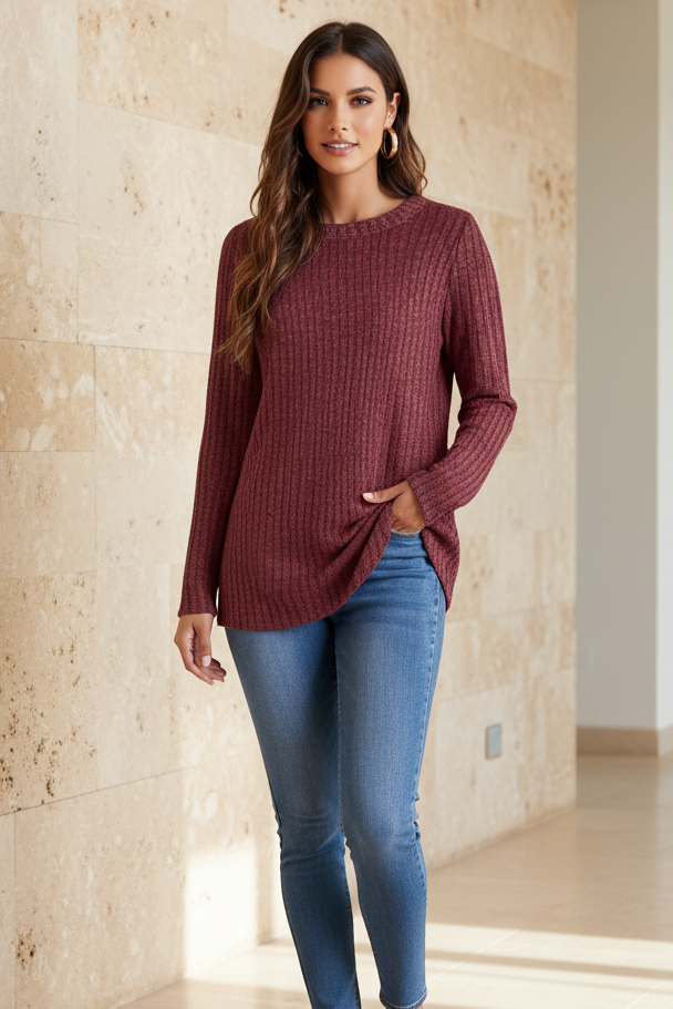 Lydia | Long Striped Top